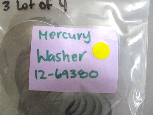 *NEW OEM* (LOT OF 4) 0750 Mercury Quicksilver WASHER 12-69380