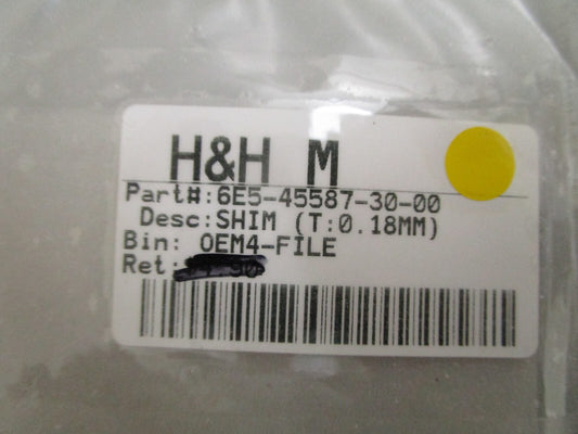 *NEW OEM* 0810 Yamaha (T:0.18MM) Shim 6E5-45587-30-00