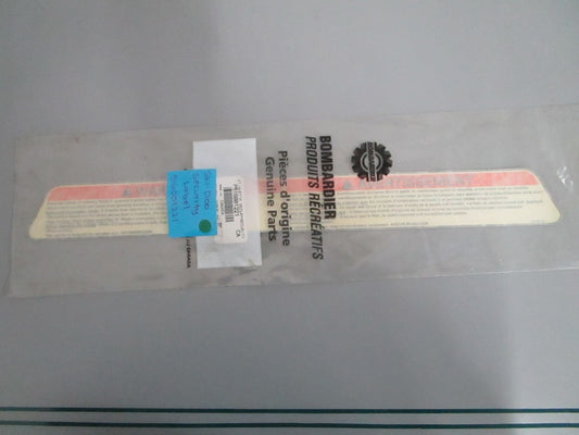 NEW OEM 516001221 Ski-Doo Security Label 0820