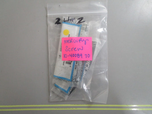 *NEW OEM* (LOT OF 2) 0770 Mercury Quicksilver Screw 10-4008970