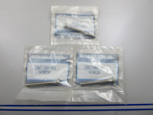 *NEW OEM* (LOT OF 3) 0810 Mercury Quicksilver Screw 10-801905