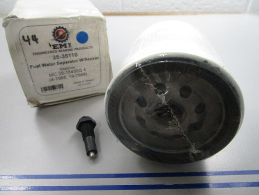 NEW EMP 35-35110 Fuel Water Separator w/ Sensor Replaces: MC 35-18458Q4 0810