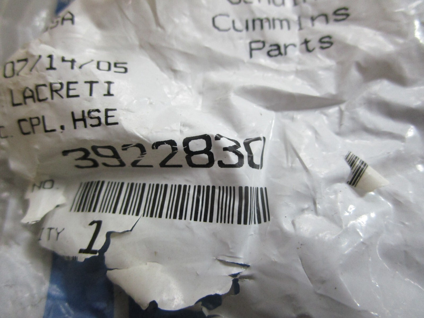 *NEW* 0820 Cummins Elbow Hose Coupling 3922830