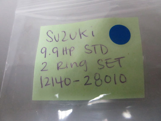 *NEW OEM* 0810 Suzuki 9.9 HP STD 2 Ring Set 12140-28010