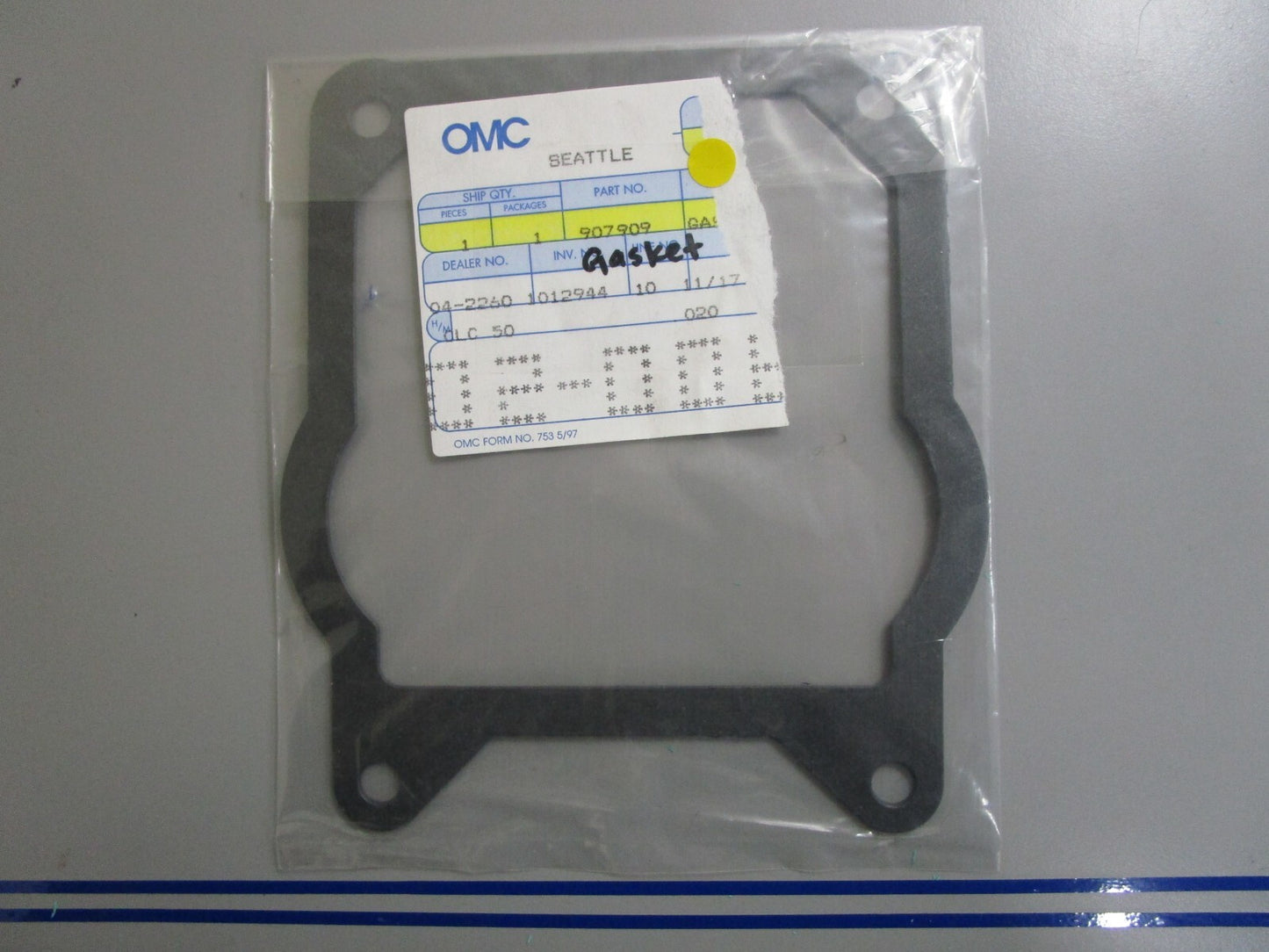 *NEW OEM* 0770 OMC Johnson Evinrude Gasket 907909 0907909