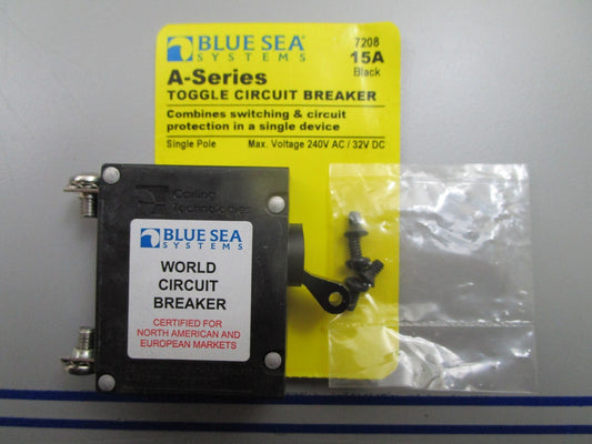 *NEW* 0810 Blue Sea 15A A-Series Circuit Breaker 7208