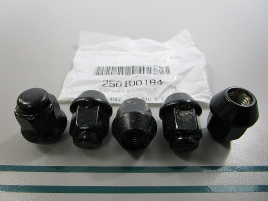 NEW OEM (LOT OF 5) 250100184 Can-Am Black Wheel Nut 0810