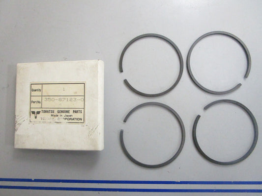 *NEW OEM* 0810 Tohatsu 4 Piston Ring Set 350-87123-0 350871230