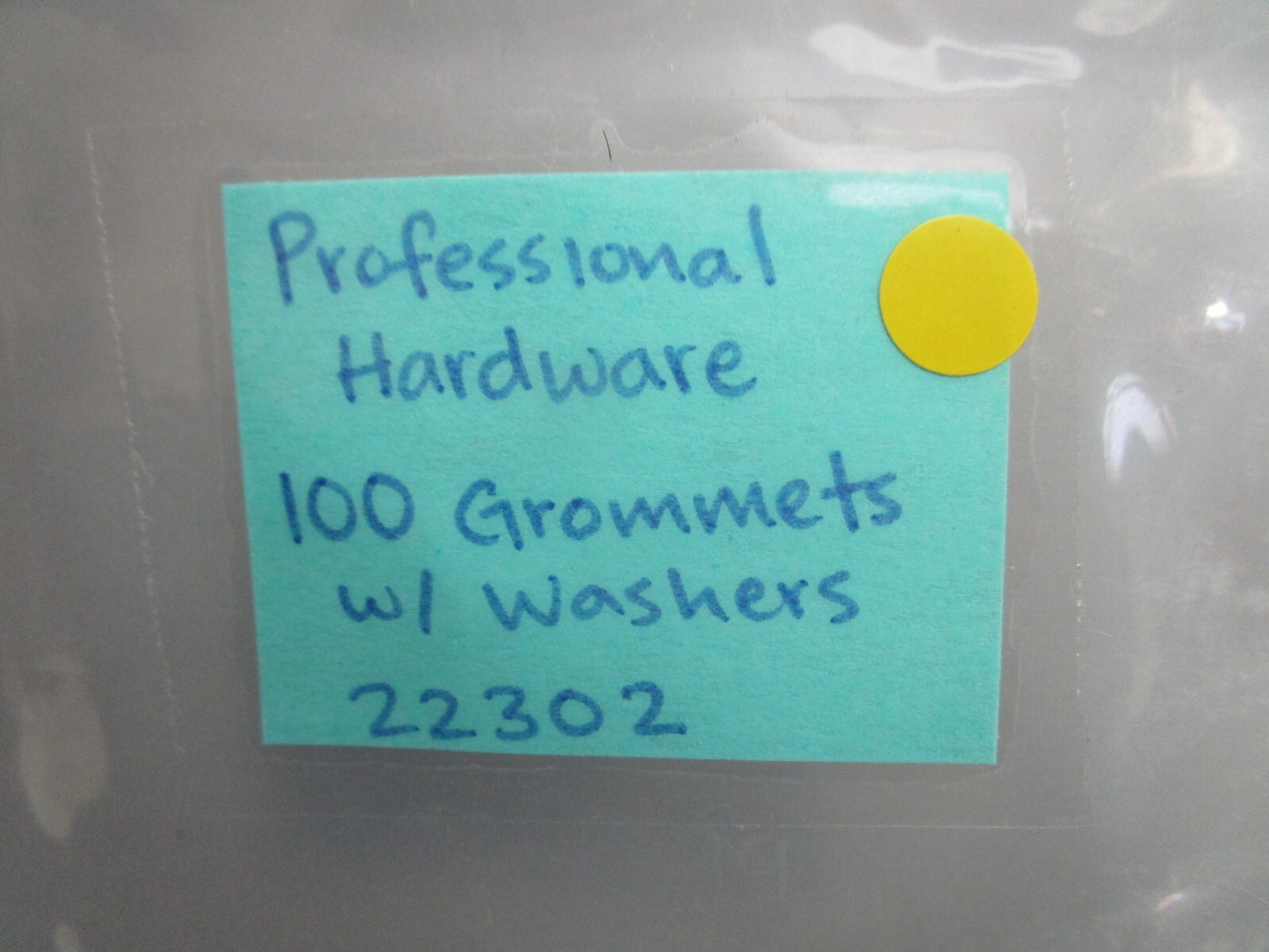 *NEW* 0810 Professional Hardware 100 Grommets w/ Washers 22302