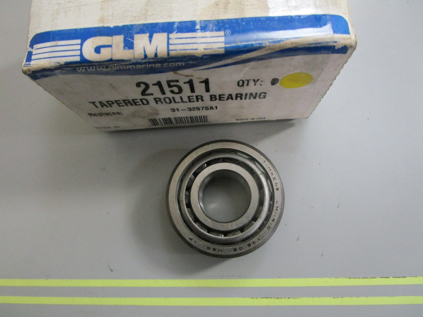 *NEW* 0820 GLM Tapered Roller Bearing 21511 Replaces: 31-32575A1