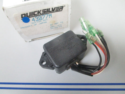 NEW OEM 43077M Mercury Quicksilver Switch Box 0720