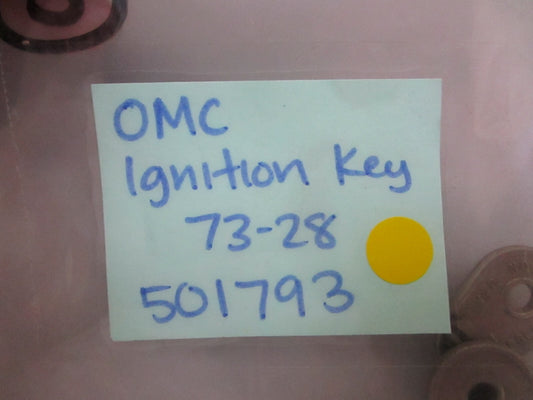 *NEW OEM* 0810 OMC Johnson Evinrude Ignition Key 73-28 501793 0501793