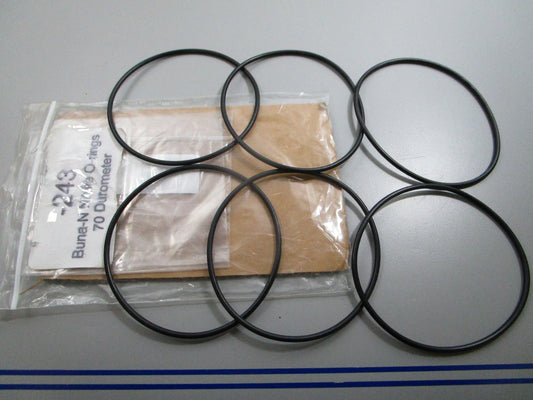 *NEW* (LOT OF 6) 0810 Buna-N Nitrile O-Ring -243