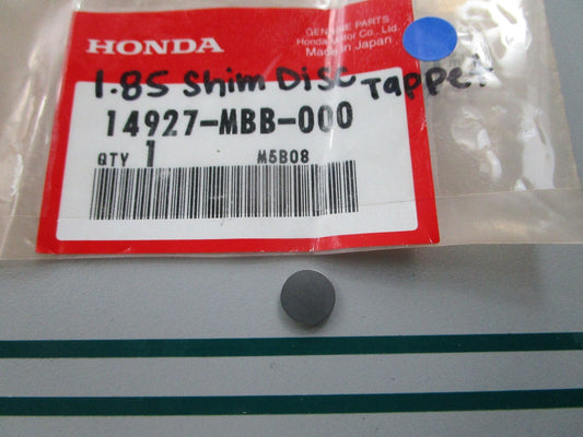 NEW OEM 14927-MBB-000 Honda 1.85 Shim Disc Tappet 0810