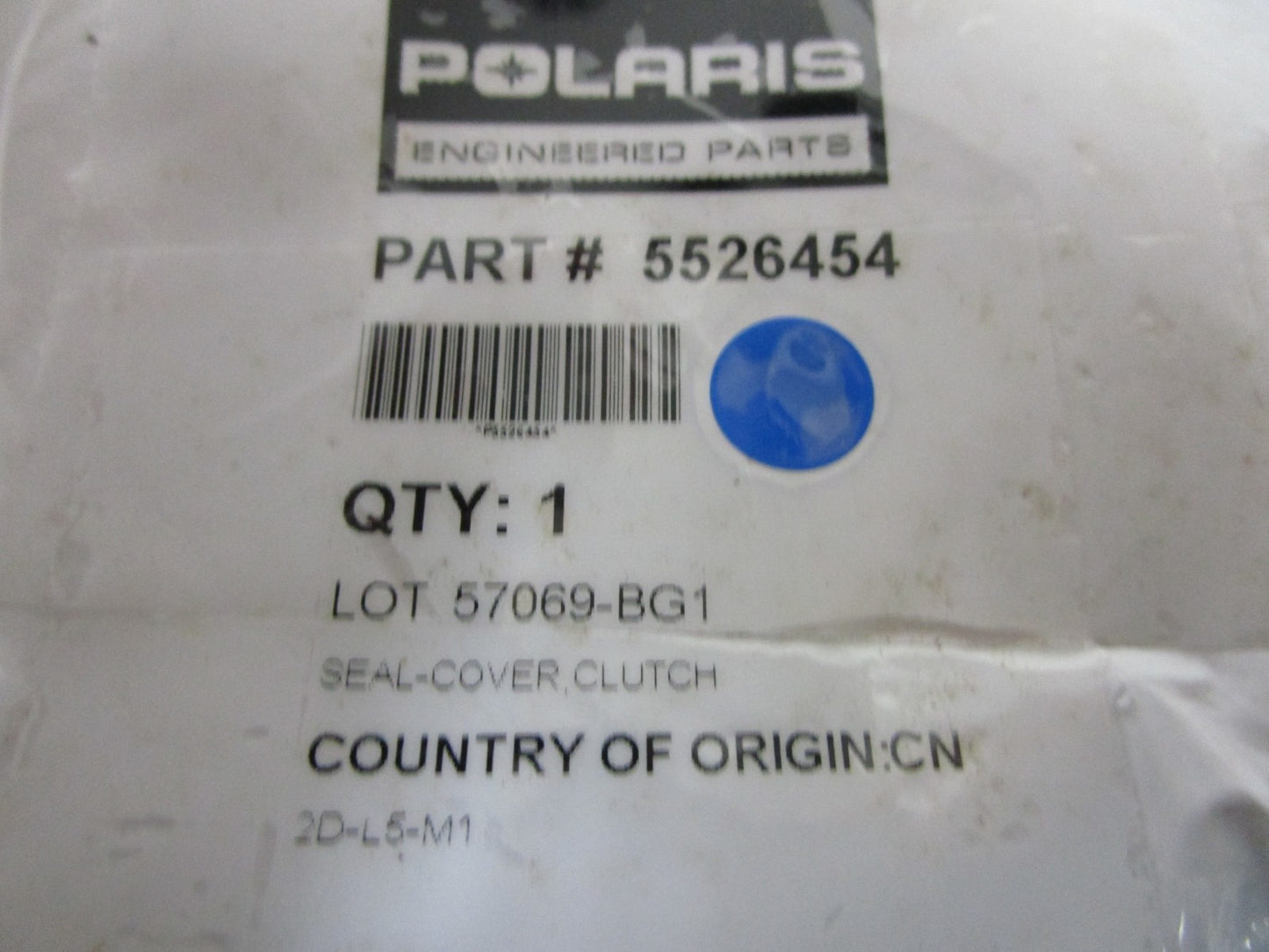 *NEW OEM* 0720 Polaris Clutch Cover Seal 5526454
