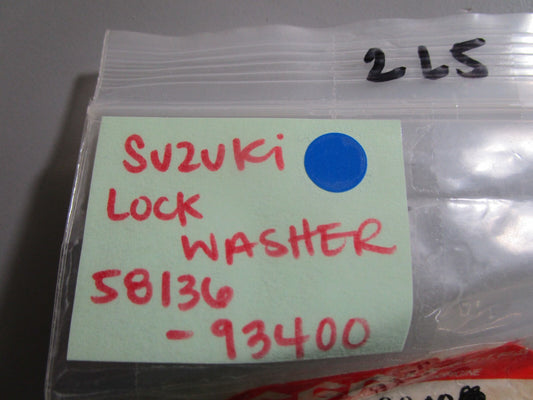 *NEW OEM* (LOT OF 5) 0810 Suzuki Lock Washer 58136-93400
