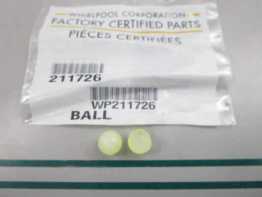 NEW OEM (LOT OF 2) WP211726 Whirlpool Ball 0810