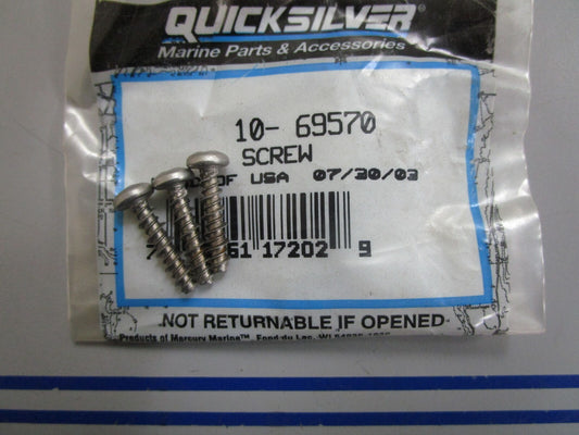 *NEW OEM* (LOT OF 3) 0770 Mercury Quicksilver Screw Set 10-69570