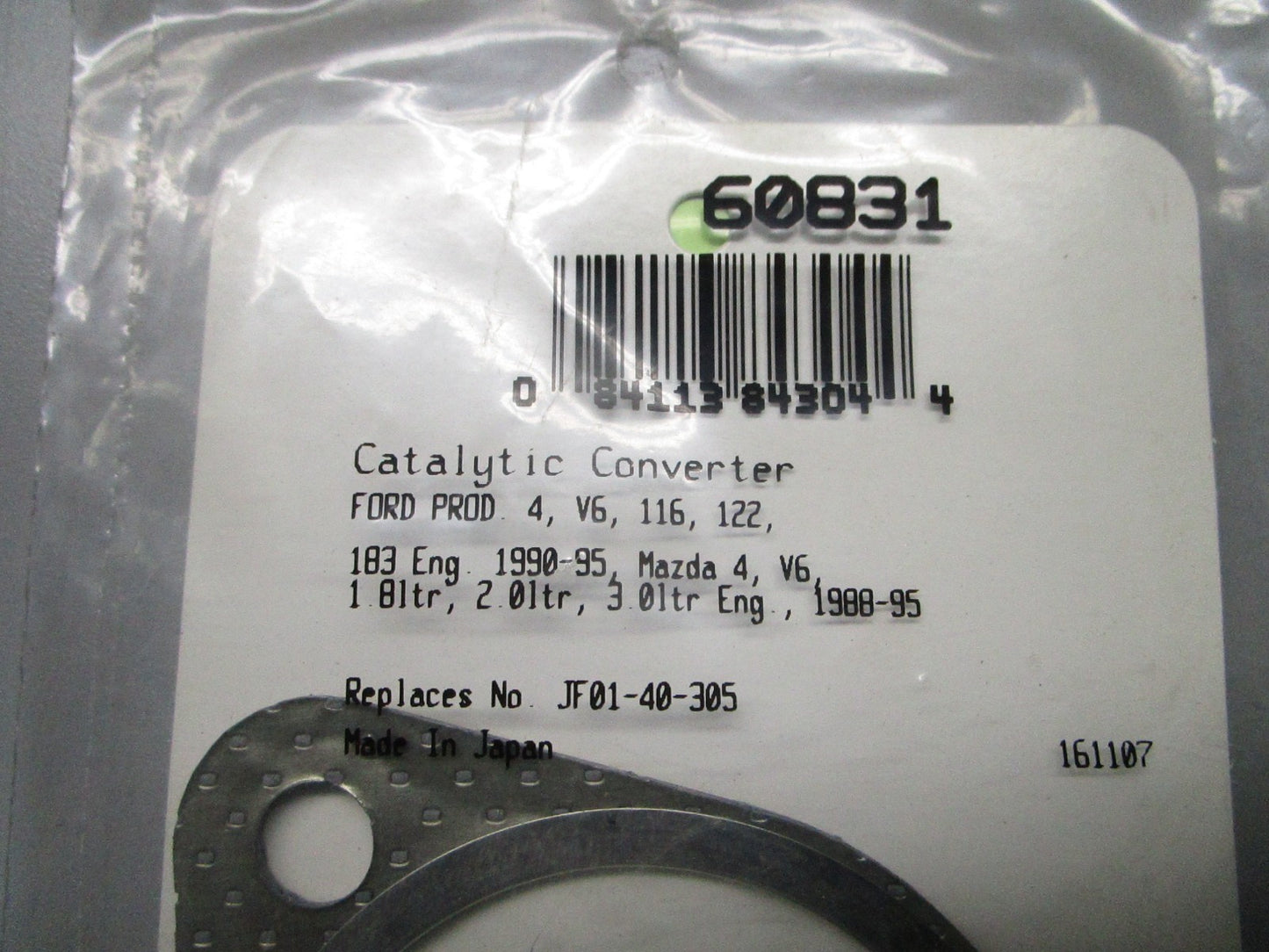 *NEW* 0810 Fel-Pro Gasket 60831 Replaces: JF01-40-305