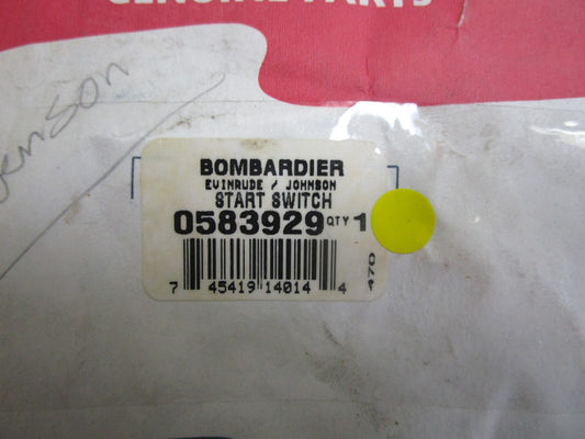 *NEW OEM* 0810 OMC Johnson Evinrude Start Switch 583929 0583929