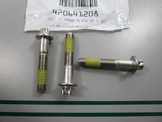 NEW OEM (LOT OF 3) 420641208 Can-Am Flange Screw 0810