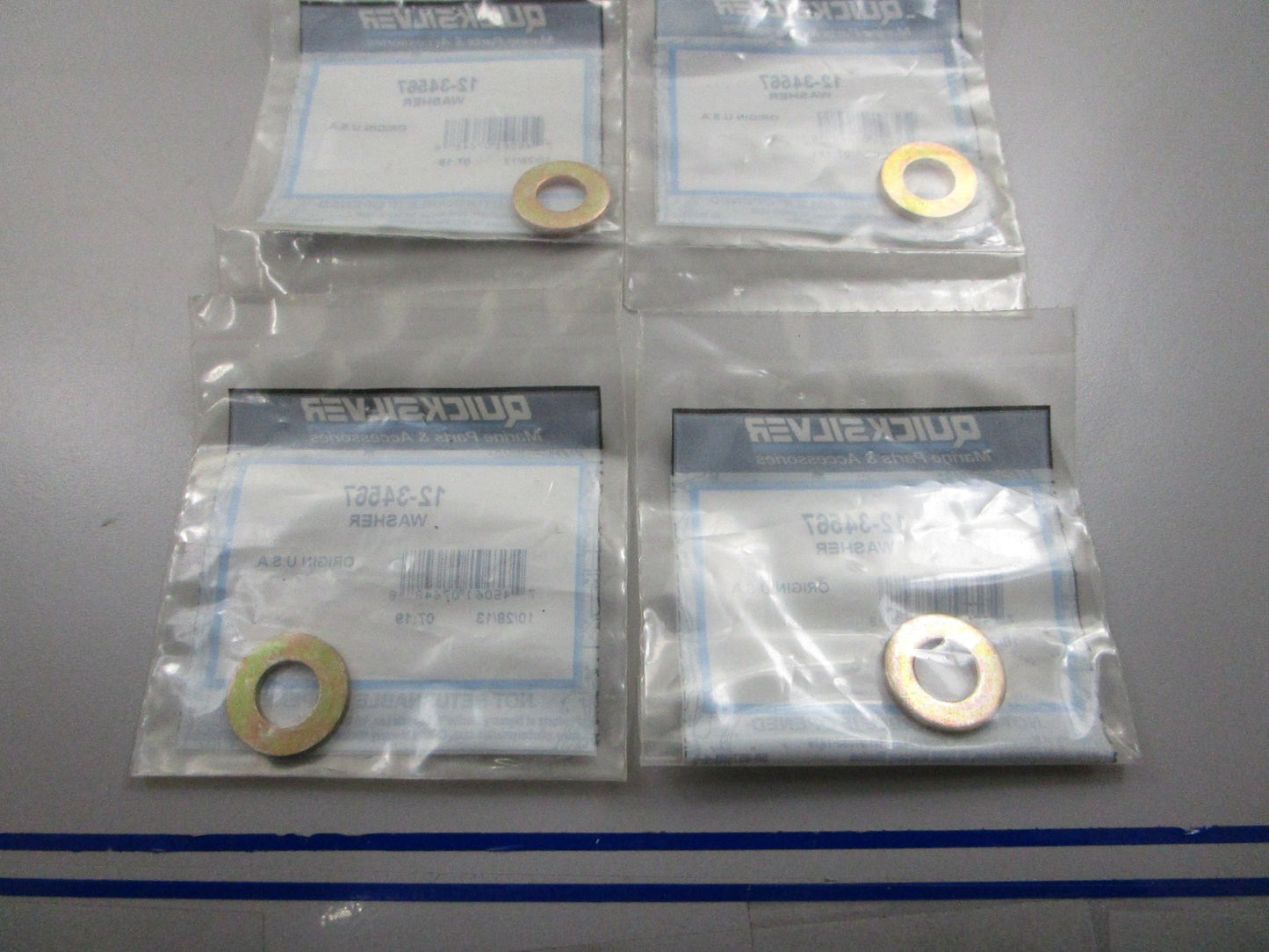 *NEW OEM* (LOT OF 4) 0810 Mercury Quicksilver Washer 12-34567