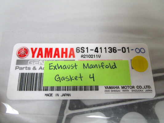 *NEW OEM* 0750 Yamaha EXHAUST MANIFOLD GASKET 4 6S1-41136-01-00