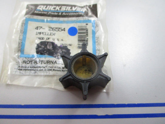 NEW OEM 47-26554 Mercury Quicksilver Impeller 0810