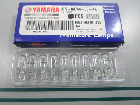 NEW OEM (LOT OF 9) 3F9-84744-00-XX Yamaha 12V 3.8W Meter Bulb 0810