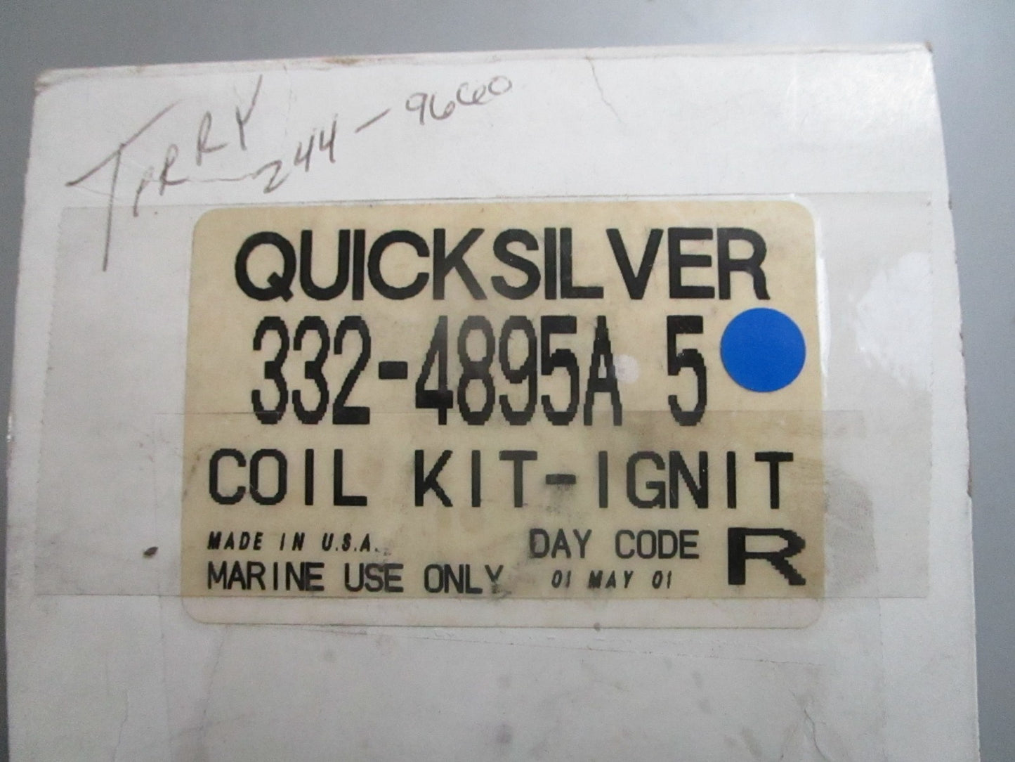 *NEW OEM* 0820 Mercury Quicksilver Ignition Coil Kit 332-4895A5