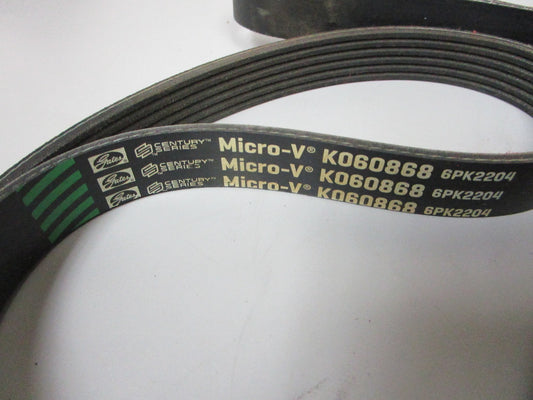 NEW K060868 Gates Micro-V Green Stripe 13/16" x 87 ⅜" Serpentine Belt 0720