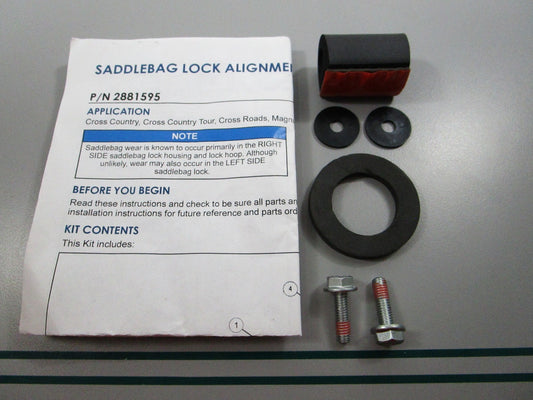 NEW OEM 2881595 Polaris Saddlebag Lock Alignment Kit 0810