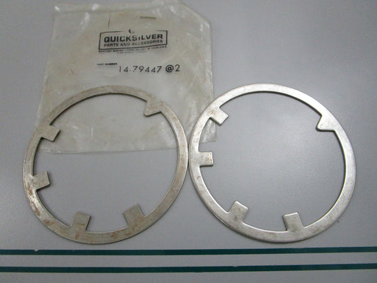 NEW OEM (LOT OF 2) 14-79447 Mercury Quicksilver Tab Washer 0810