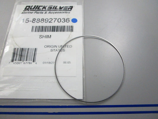 NEW OEM 15-888927036 Mercury Quicksilver Shim 0810