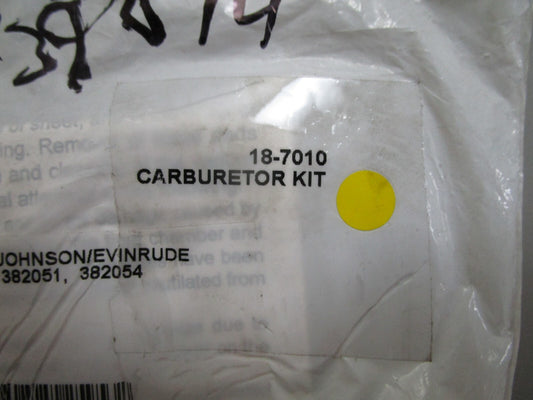 *NEW* 0810 Sierra Carburetor Kit 18-7010 Replaces: Evinrude 382050 382051