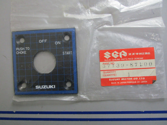 *NEW OEM* 0820 Suzuki Switch Panel 37139-87D00