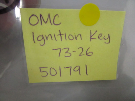 *NEW OEM* 0810 OMC Johnson Evinrude Ignition Key 73-26 501791 0501791