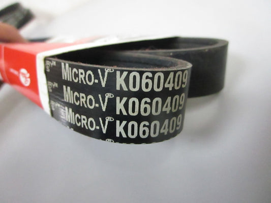 NEW K060409 Gates Micro-V 13/16" x 41 ½" Serpentine Belt 0720