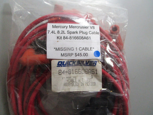 *NEW OEM* 0810 Mercury Quicksilver Spark Plug Cable 84-816608A61 *Missing Cable*