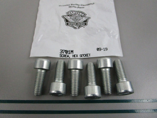 NEW OEM (LOT OF 6) 3701M Harley Davidson Hex Socket Screw 0810