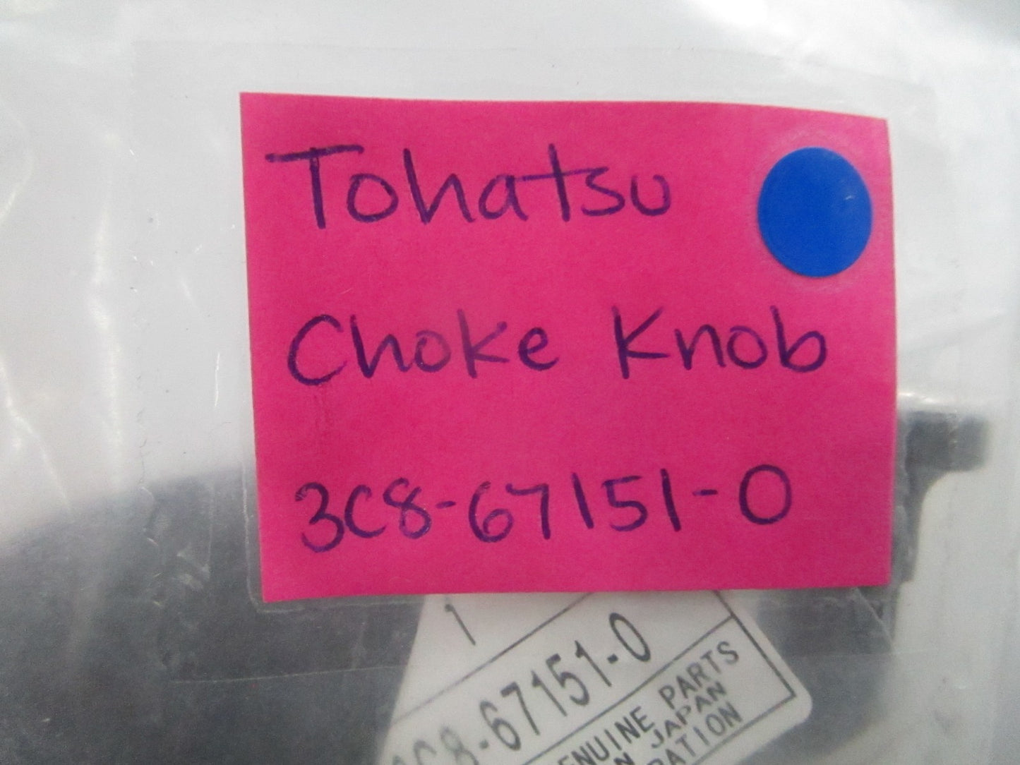 *NEW OEM* 0810 Tohatsu Choke Knob 3C8-67151-0 3C8671510