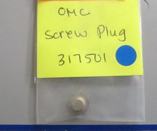 *NEW OEM* 0720 OMC Johnson Evinrude Screw Plug 317501 0317501