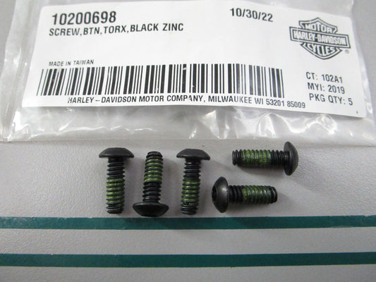 NEW OEM (LOT OF 5) 10200698 Harley Davidson Screw 0810