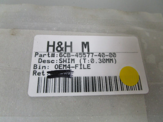 *NEW OEM* 0810 Yamaha (T:0.30MM) Shim 6CB-45577-40-00