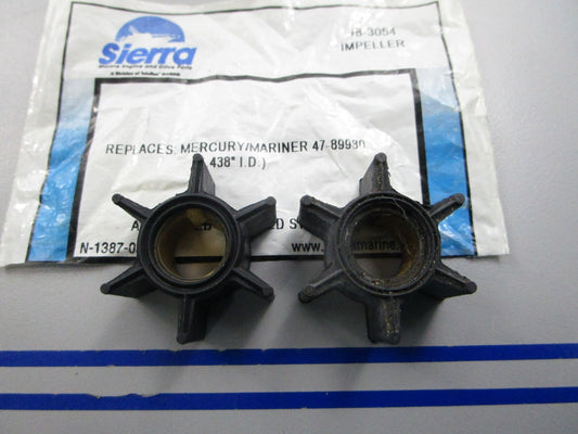 NEW (LOT OF 2) 18-3054 Replaces: Mercury 47-89980 Sierra Impeller 0810