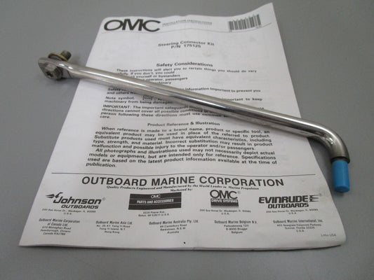 *NEW OEM* 0810 OMC Johnson Evinrude Steering Arm *Missing Nuts* 175125 0175125