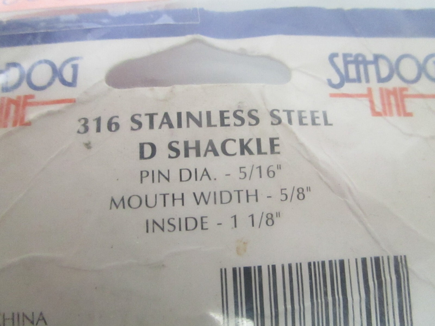 *NEW* 0810 Sea-Dog 316 Stainless Steel D Shackle 147008-1