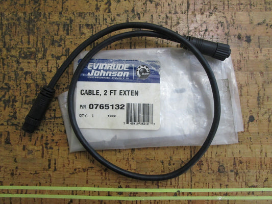 *NEW OEM* 0810 OMC Johnson Evinrude 2 Ft. Extension Cable 765132 0765132