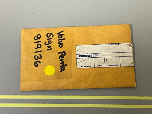 *NEW OEM* 0810 Volvo Penta Sign 819136
