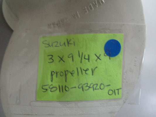 *NEW OEM* 0810 Suzuki 3X9 1/4X9 Propeller 58110-93920-01T